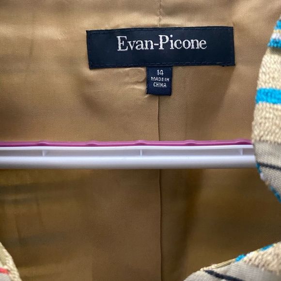 Evan-Picone Sleeveless jacket, Size 14, button down - Picture 2 of 10